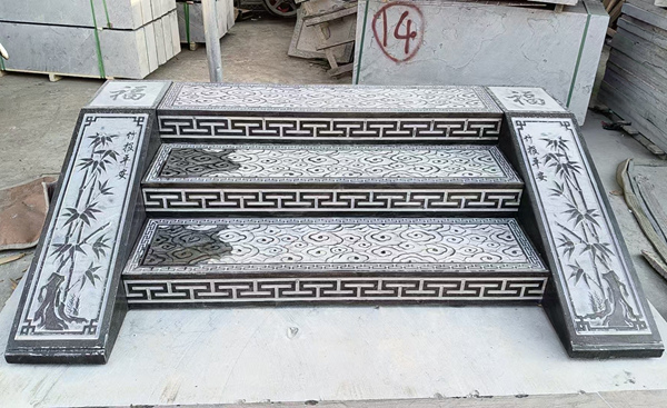 竹报平安踏步石台阶